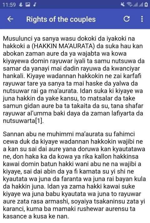 The Rights of Muslim Woman -Hakkokin Mace Musulmah स्क्रीनशॉट 2
