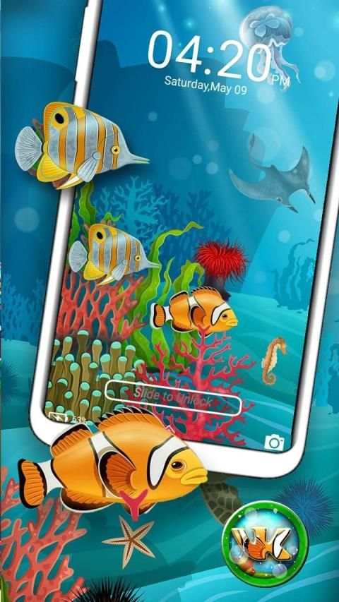 Under Water Life Launcher Theme screenshot 2