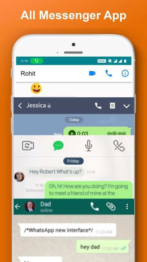 Lite Messenger : Messages , Calls & Video Chat screenshot 3
