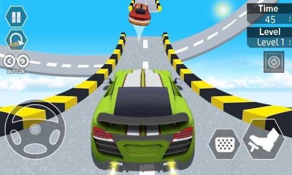 Extreme Car Stunts 3D free : Car GT Racing Ramp screenshot 3