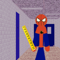 Blue Stickman Spider Math Teacher आइकन