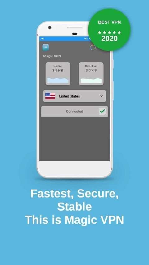 Magic VPN Free Proxy स्क्रीनशॉट 1