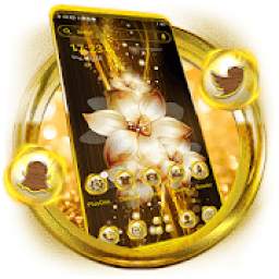 Flower Golden Launcher Theme