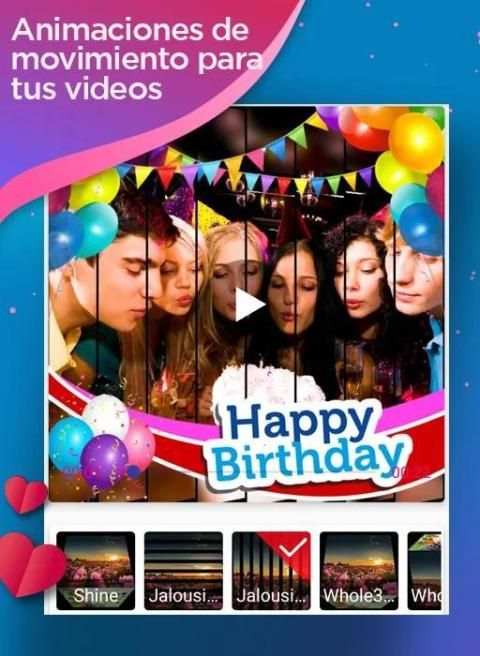 *Video de cumpleaños con musica y fotos स्क्रीनशॉट 2