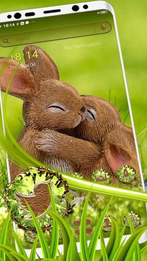 Rabbit Love Theme Launcher स्क्रीनशॉट 5