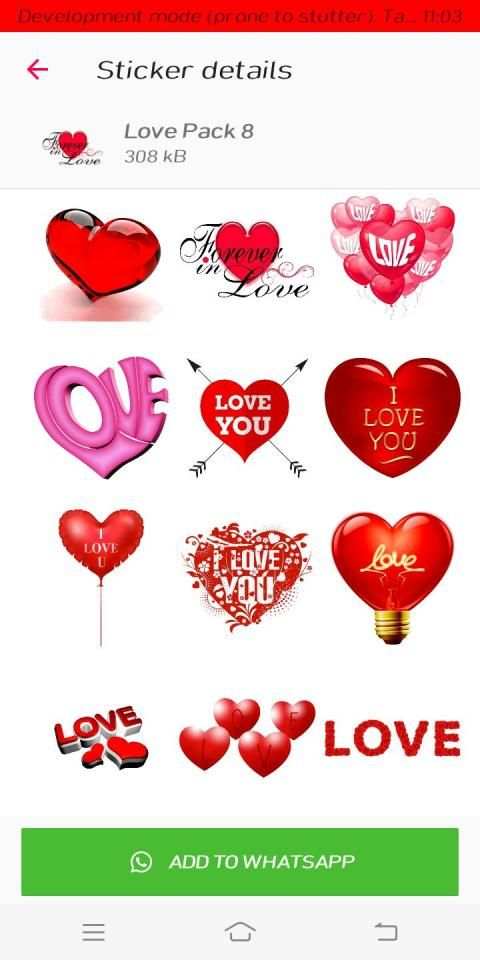 New Love ❤️ Stickers - WAStickerApps 2020 screenshot 5