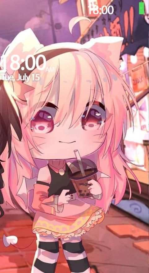 ⭐Cute Gacha wallpaper : HD chibi GL life स्क्रीनशॉट 1