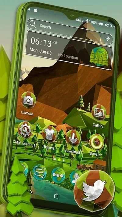 Polygon Hill Launcher Theme screenshot 5