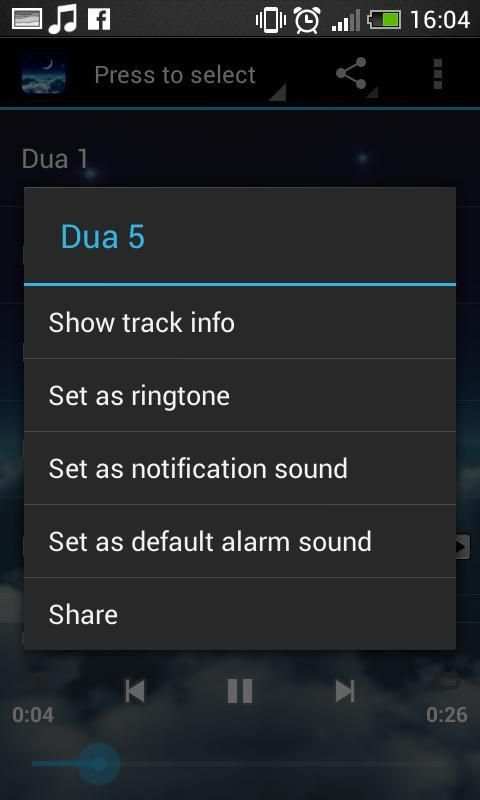 Dua Islamic Ringtone स्क्रीनशॉट 2
