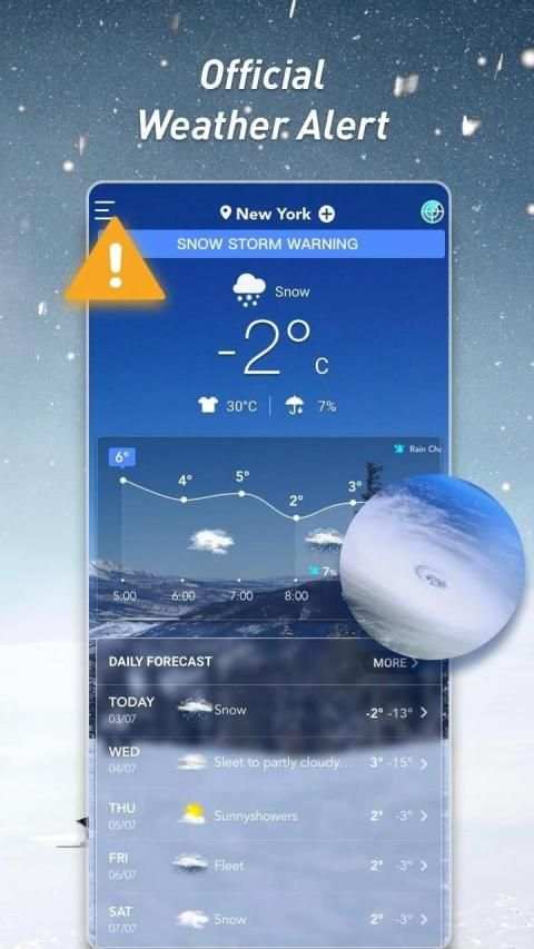 Weather Live：Weather Forecast & Radar & Widget स्क्रीनशॉट 3