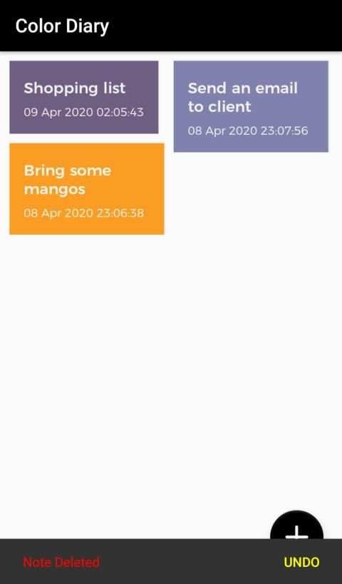 Color Diary screenshot 1