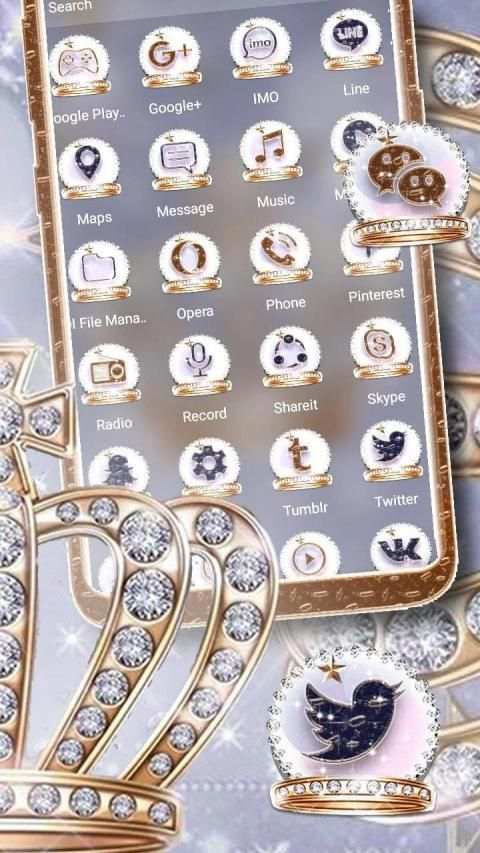 Diamond Crown Theme Launcher स्क्रीनशॉट 3