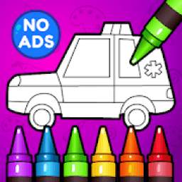 * Learn Coloring & Drawing Car Games for Kids *