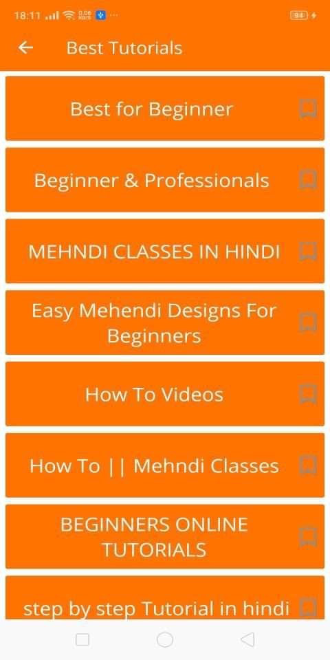 Mehndi Video Tutorial Free स्क्रीनशॉट 8