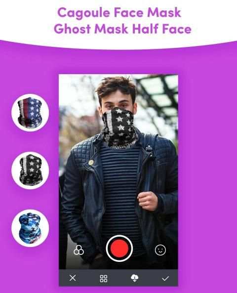 Cagoule Face Mask - Ghost Mask Half Face स्क्रीनशॉट 7