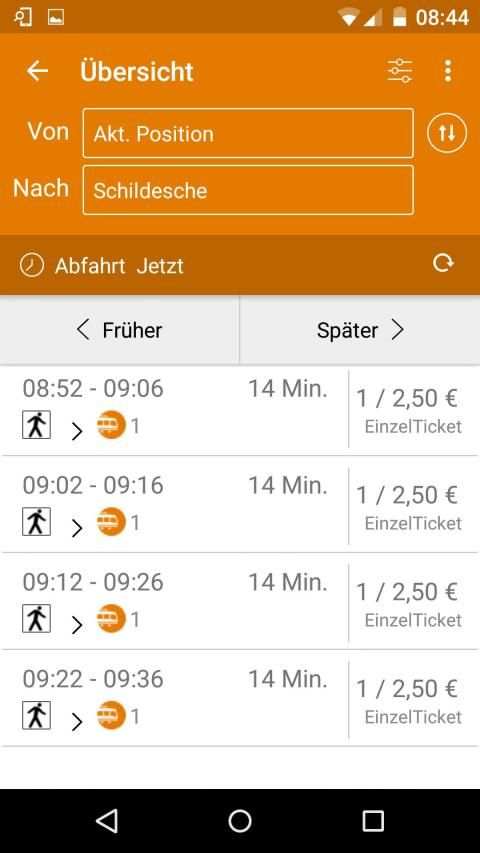 moBiel App screenshot 2