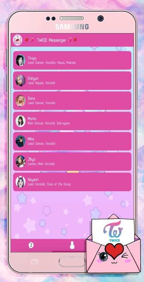 Twice Messenger! Chat Simulator स्क्रीनशॉट 2