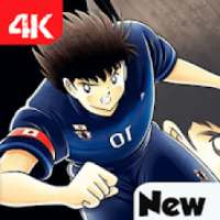 Captain Anime Tsubasa New dream team wallpaper logo