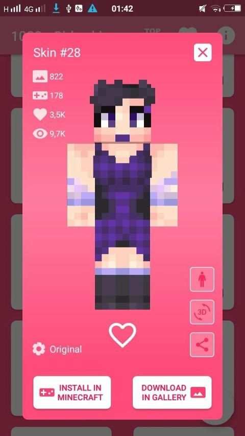 1000+ Girls Skins for Minecraft PE screenshot 4