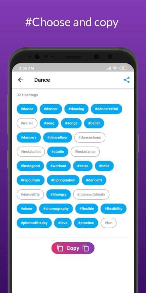 Hashtag - The best hashtags for Instagram screenshot 1