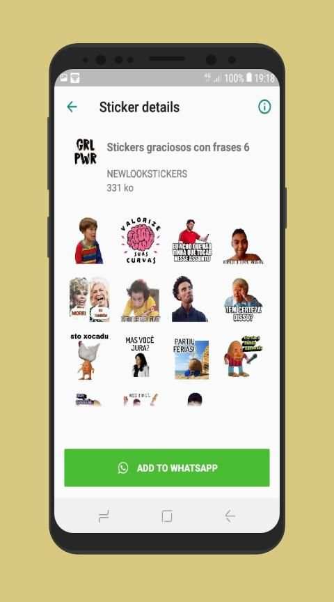 Stickers graciosos con frases para WhatsApp 2020 screenshot 7