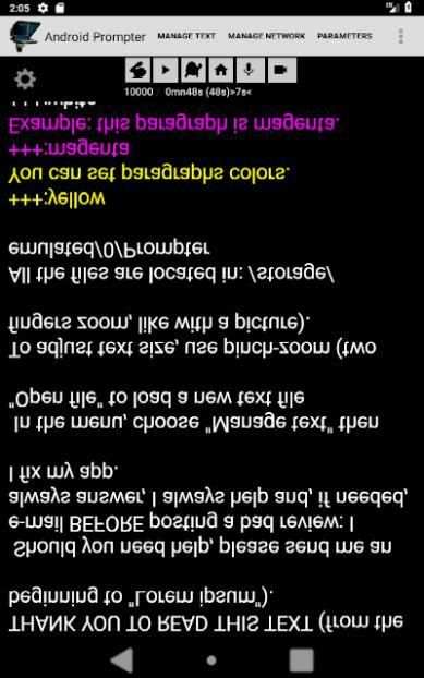 A Prompter for Android screenshot 2