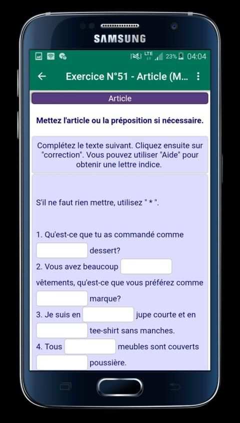 Grammaire Cours et Exercices (sans internet) screenshot 4