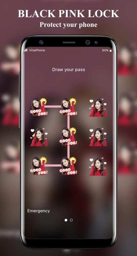 BlackPink Pattern Lock Screen: BlackPink Wallpaper स्क्रीनशॉट 2
