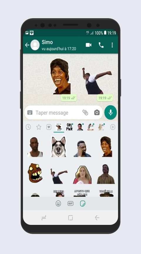 Stickers graciosos con frases para WhatsApp 2020 screenshot 4
