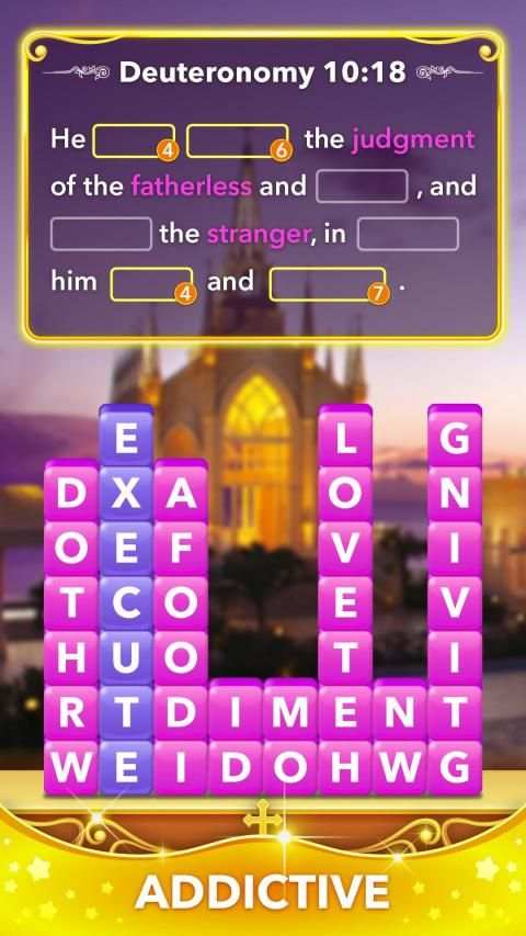 Bible Word Heaps - Connect the Stack Word Game स्क्रीनशॉट 4