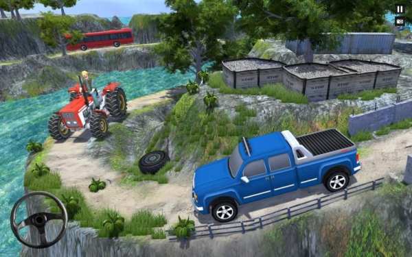 Offroad Pickup Truck Driving Free Simulation Game स्क्रीनशॉट 4