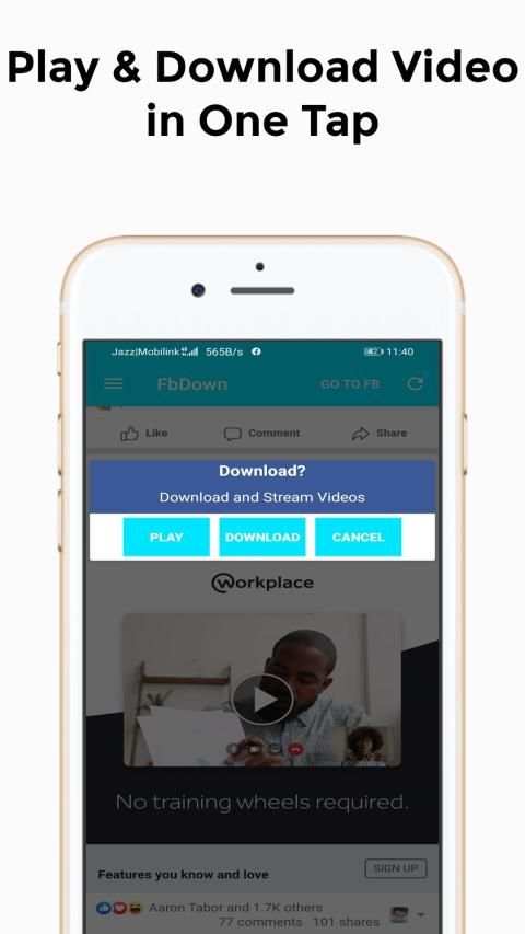 FbDown - Video Downloader for Facebook स्क्रीनशॉट 4