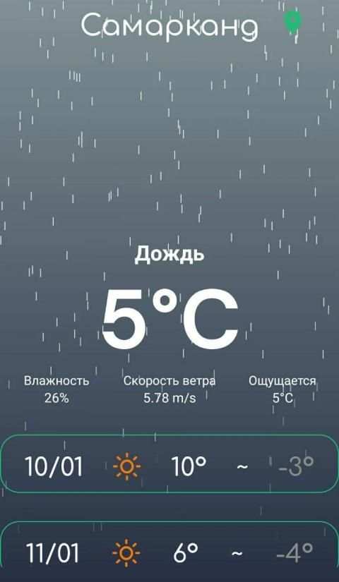 Погода Узбекистана screenshot 2