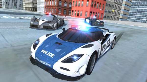Police Car Simulator - Cop Chase स्क्रीनशॉट 1
