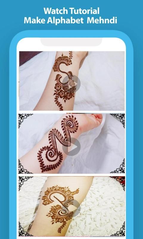 New Alphabet designs by Mehndi 😍 - Mehndi Art & Sketching | Facebook