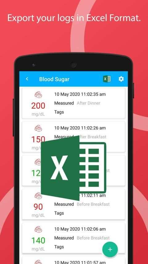 Blood Glucose Tracker (Diabetes Tracker) स्क्रीनशॉट 3