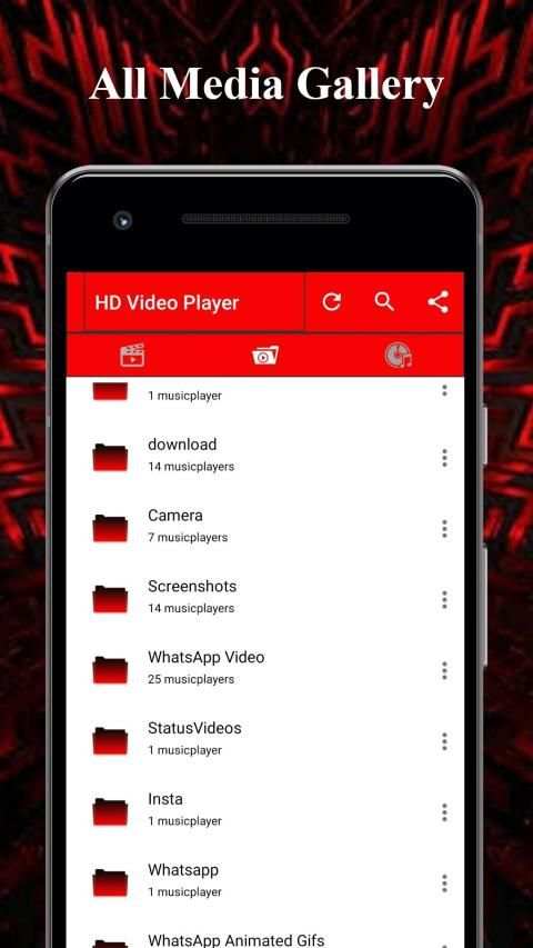 HD Video Player All Format & Mp3 Music Player स्क्रीनशॉट 1
