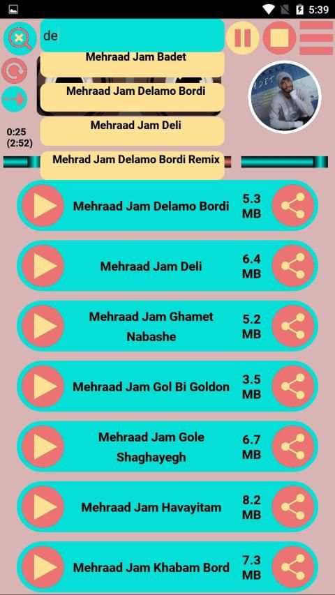 تمام آهنگ های مهراد جم
‎ screenshot 1