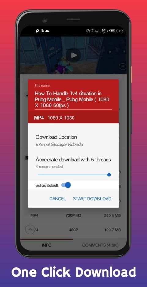 Video-oder Downloader स्क्रीनशॉट 4