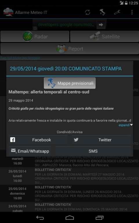 Allarme Meteo IT screenshot 3