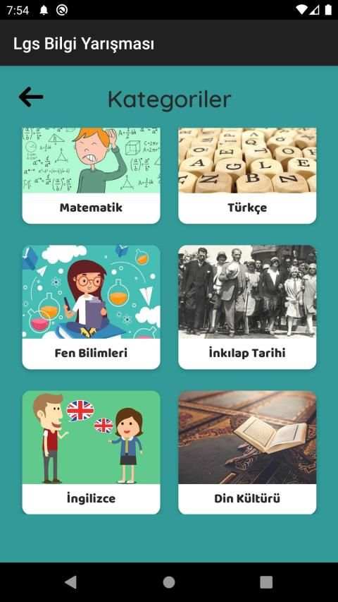 Lgs Tüm Dersler Bilgi Yarışması 8. Sınıf testleri screenshot 14
