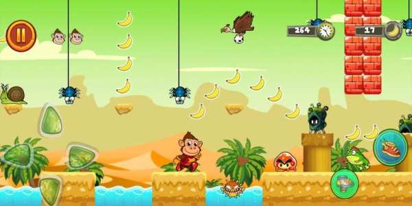 *Jungle Monkey Run: Banana Island Adventures Game screenshot 5