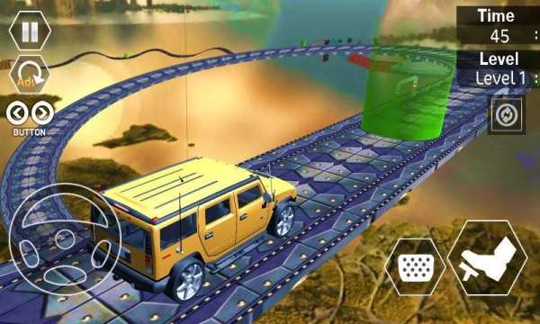 Extreme Car Stunts 3D free : Car GT Racing Ramp स्क्रीनशॉट 2