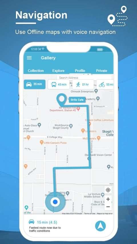 Share Live Location, GPS Tracker Maps & Navigation स्क्रीनशॉट 8