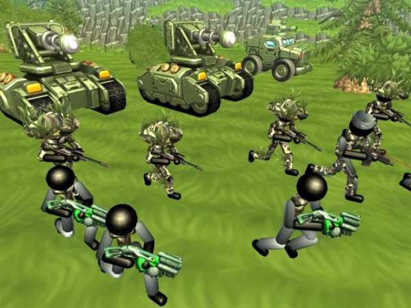 Stickman Tank Battle Simulator स्क्रीनशॉट 1