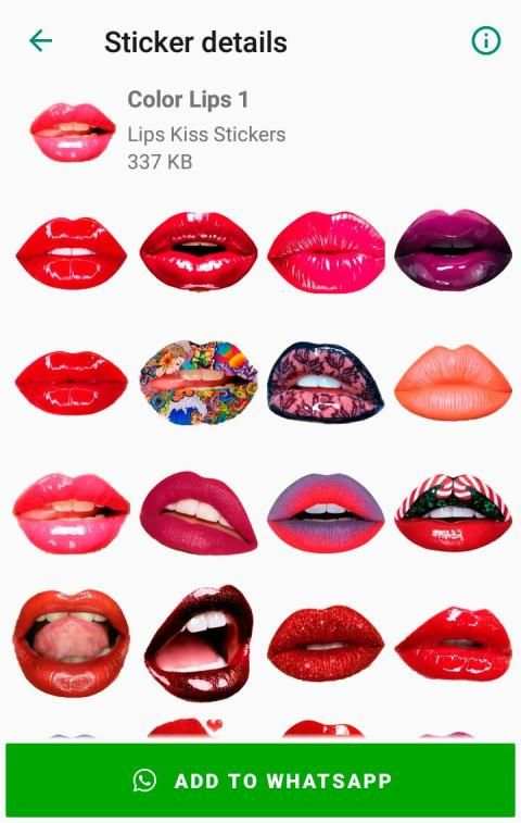 Lips Kiss Stickers for WhatsApp * WAStickerApps screenshot 7