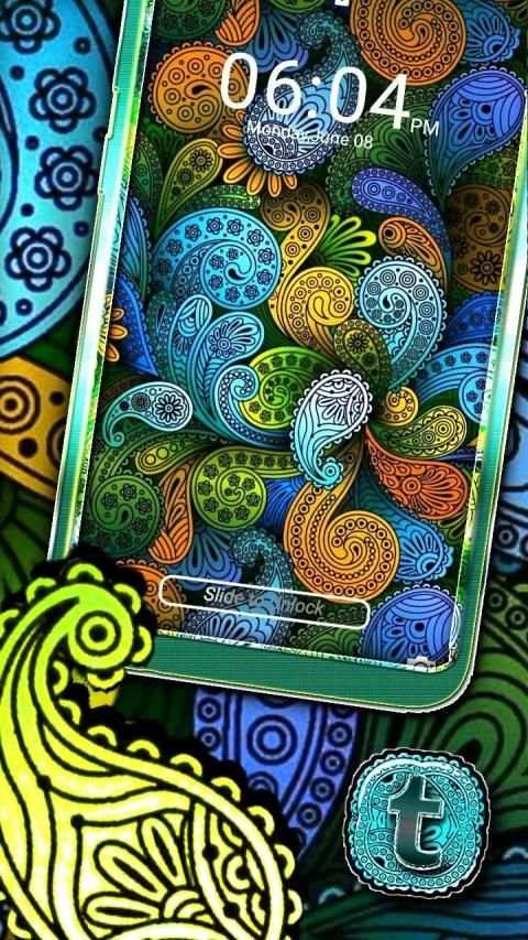Floral Design Launcher Theme screenshot 2