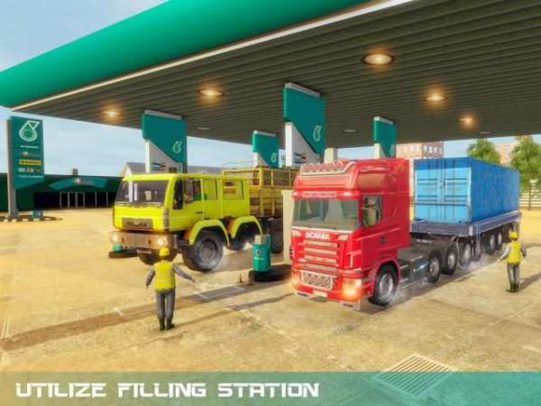 Heavy Truck Drive Simulator:Road Train Transporter स्क्रीनशॉट 3