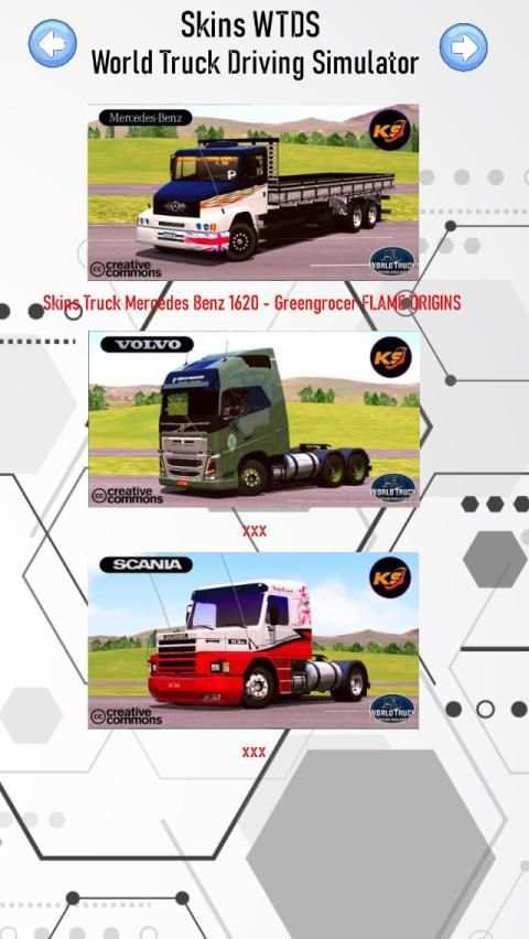 Skins WTDS - World Truck Driving Simulator screenshot 5