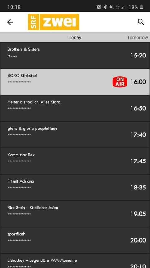 Switzerland TV Schedules & Guide screenshot 2